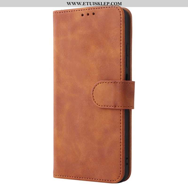 Etui Folio do Xiaomi Redmi Note 11 / 11S Dotyk Skóry Ze Smyczą